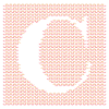 Yarn Serif Letter C White