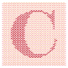 Yarn Serif Letter C Red