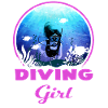 Diving Girl Diving Gift