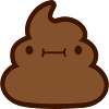 Kawaii shit pile face