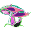 Neon Pilz Farbkunst