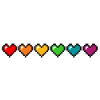 Pride Pixel Hearts