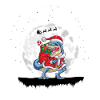 Dinosaur Santa Claus Christmas