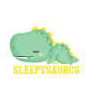 Funny Sleppysaurus Dinosaur Motif