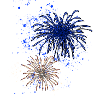Fireworks,Rockets,Stars,New Year's Eve,Graffiti,Blue