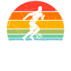 Retro Soccer Sunset Soccer Player