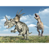 Tyrannosaurus Rex and Styracosaurus