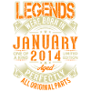 2014 January Birthday Legend