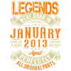 2013 January Birthday Legend
