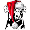 Santa BEAUCERON Christmas Dogs Wilsigns