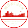 Munich Skyline Stamp Red Badge