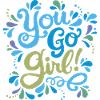 Girl Power Bleu Vert
