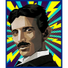 Nicola Tesla popart