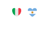 Bandiere argentine Italia e Argentina