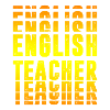 Design de professeur d'anglais