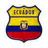 Ecuador Flaggen Wappen Design