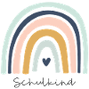 Schulkind Regenbogen
