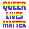 Queer Lives Matter Rainbow