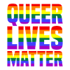 Queer Lives Matter Rainbow