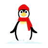 Penguin Snow Stars