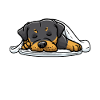 Rottweiler Chien endormi