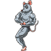 Rat Fitness Gym Motivation