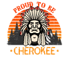 Fier d’être un Amérindien Cherokee