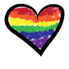 Rainbow Heart Bisexual Lgbt Sexuality Gay