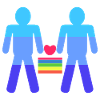 Heart Lgbt Same-sex marriage rainbow