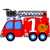 Fire engine 1st birthday children