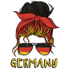 Germany Girl football German flag