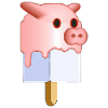 Popsicles visage de porc