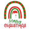Christmas Rainbow Merry Christmas