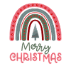 Christmas Rainbow Merry Christmas