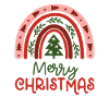 Christmas Rainbow Merry Christmas