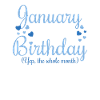 Janvier est mon anniversaire