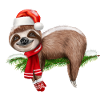 Christmas Sloth