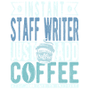 Employé auteur café disant