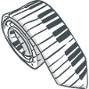Piano Tie Piano Player Keyboard