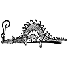 Dragon sleeps on cubes