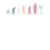 Evolution Bartender Barkeeper Shirt Geschenk
