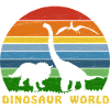Dinosaurier Welt Retro, Schattenfigur