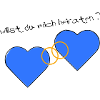 Heiratsantrag blau blau