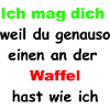 An der Waffel hast