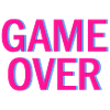 Game Over Neon Arcade Vibe