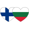 Finland Bulgaria Flag Heart