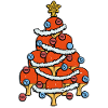 Table tennis Christmas tree