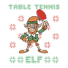 Table tennis Elf at Christmas