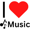 I Love Music Transparent