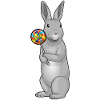 Rabbit lollipop